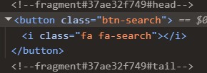 Code HTML montrant un bouton de recherche sans libellé accessible